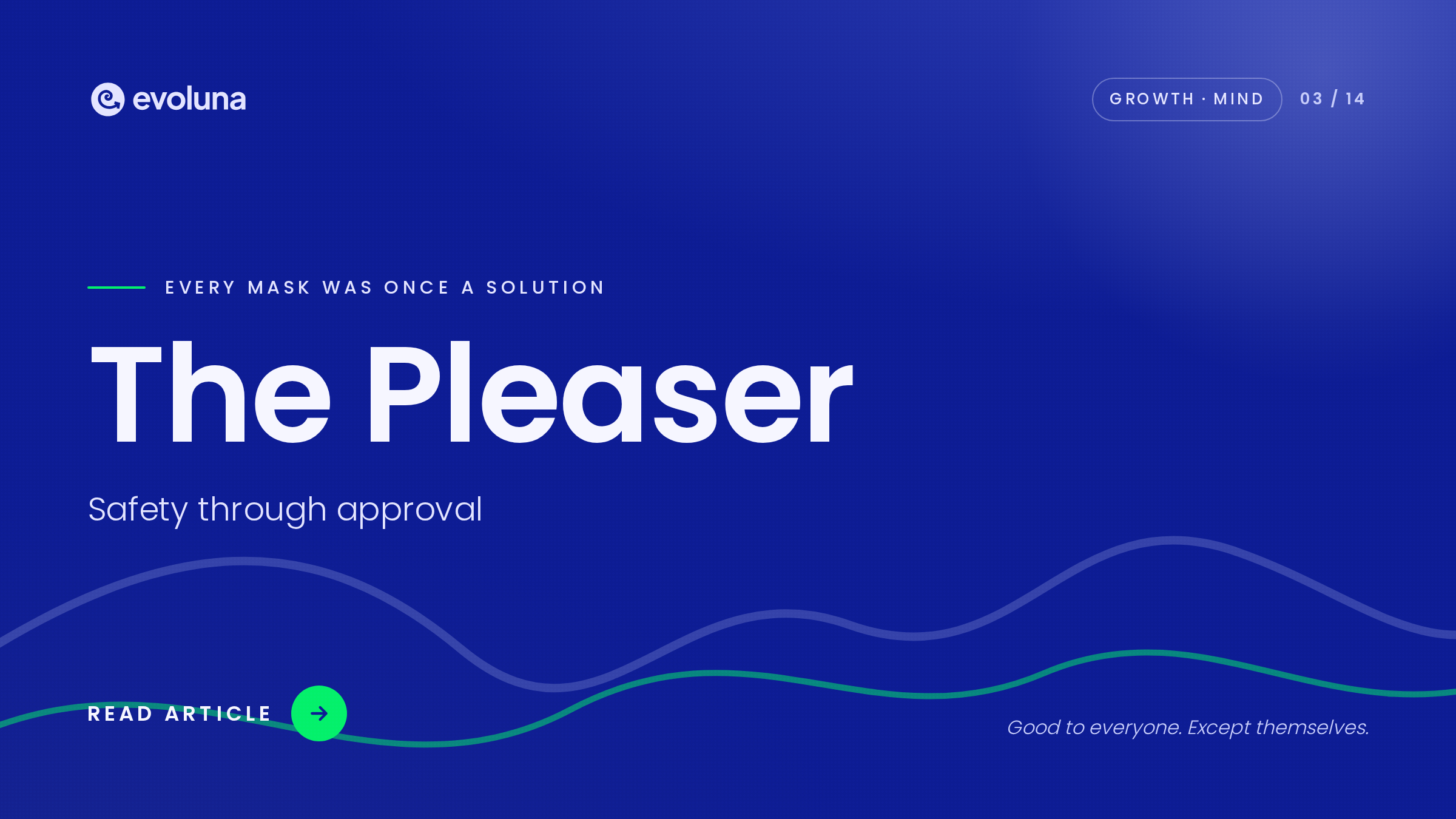 The Pleaser – Every mask was once a solution
