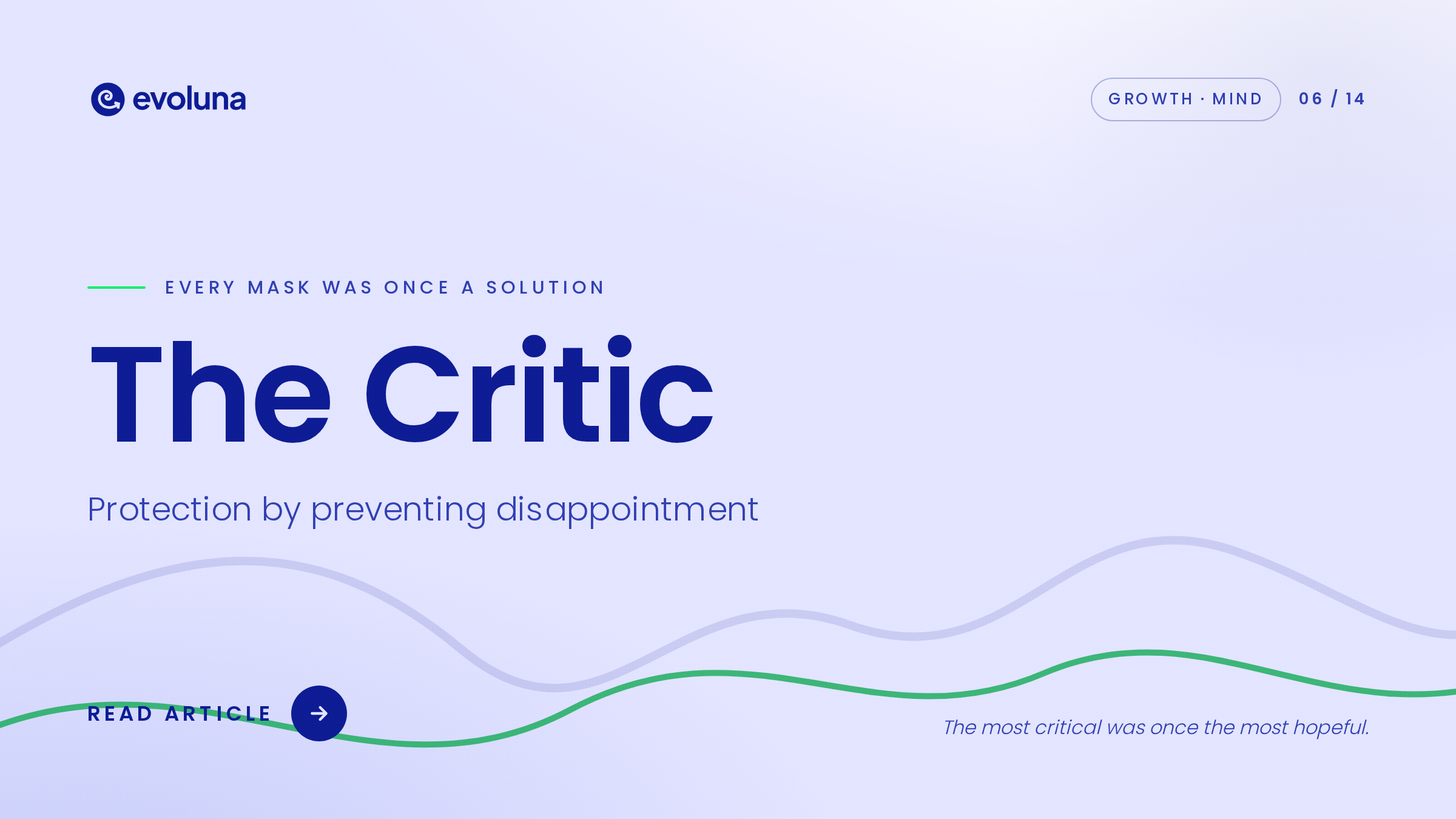 The Critic – Every mask was once a solution