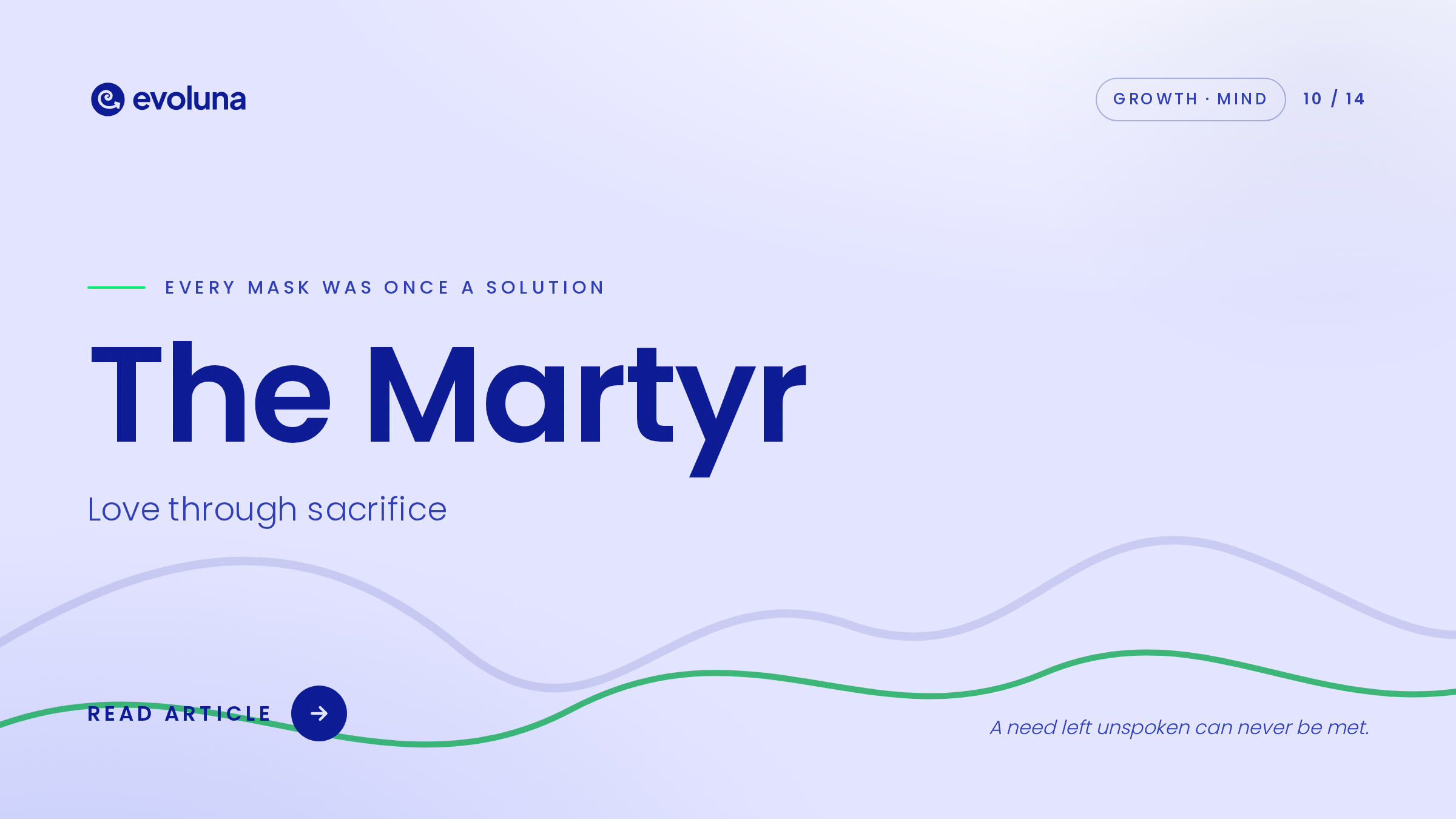 The Martyr – Every mask was once a solution