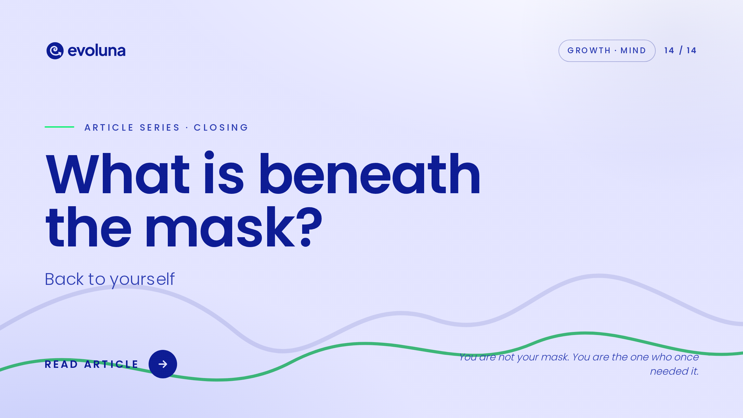 What is beneath the mask? – Every mask was once a solution