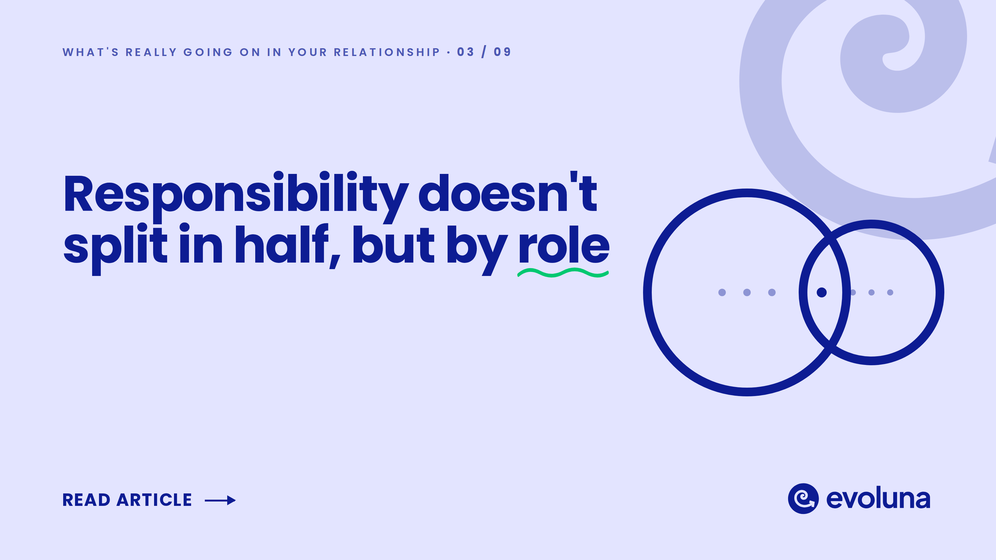 Responsibility doesn't split in half, but by role